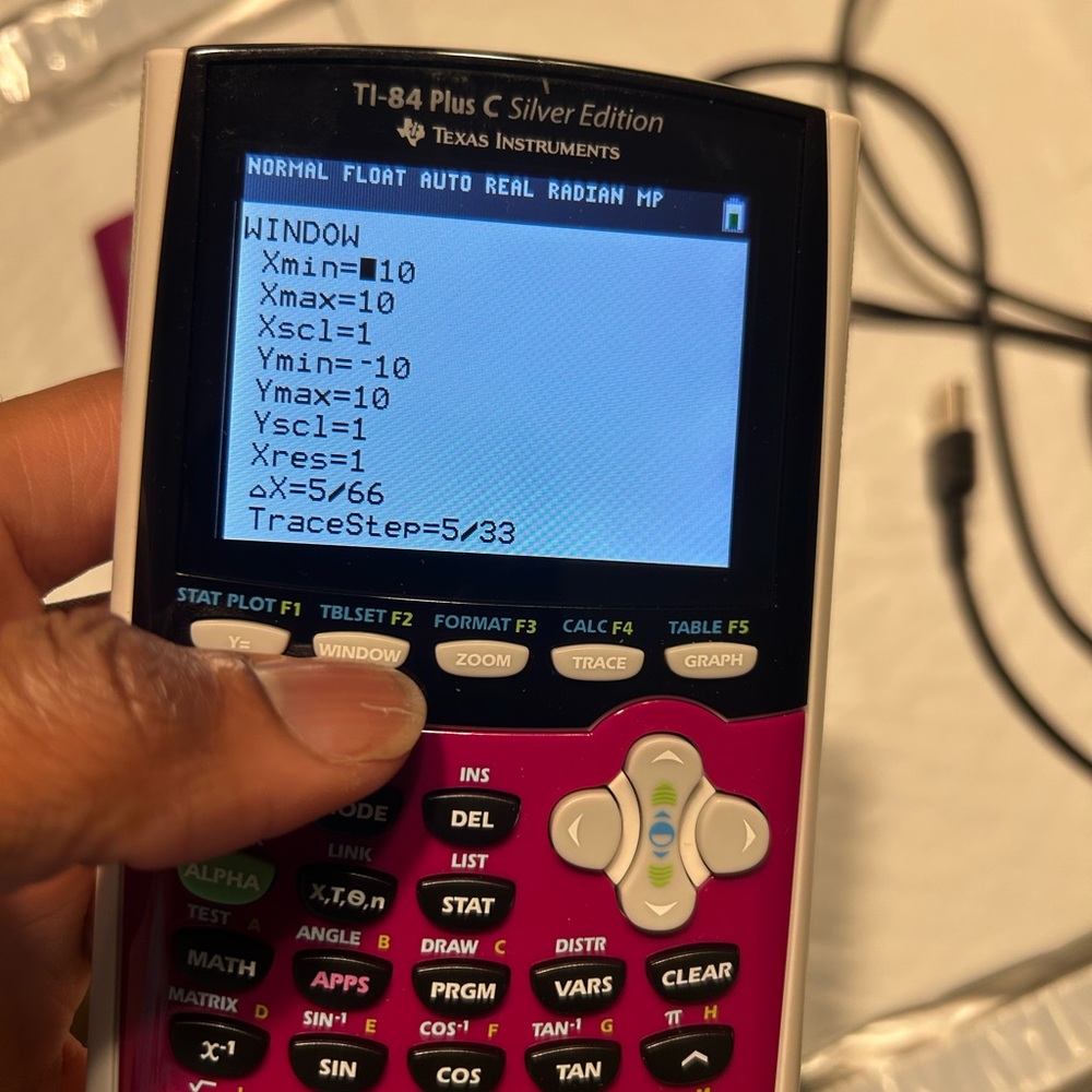 Texas Instrument TI 84 Plus C Graphing Calculator W Cover Tested Raspberry - Picture 4 of 12